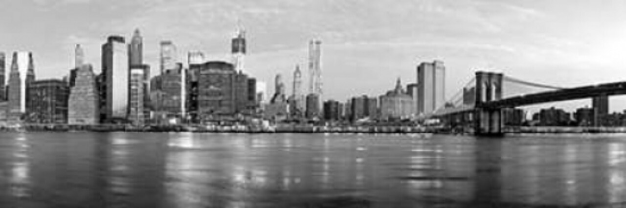 Manhattan and Brooklyn Bridge, NYC Poster Print by Vadim Ratsenskiy - Item # VARPDX4VR3191